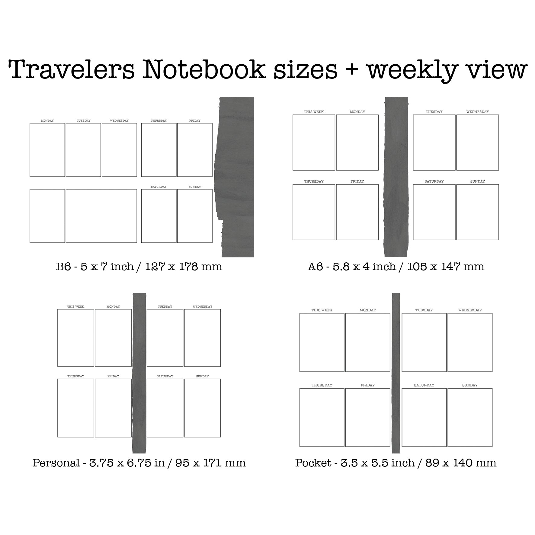 Under The Stars Printable Luxe Weekly Inserts