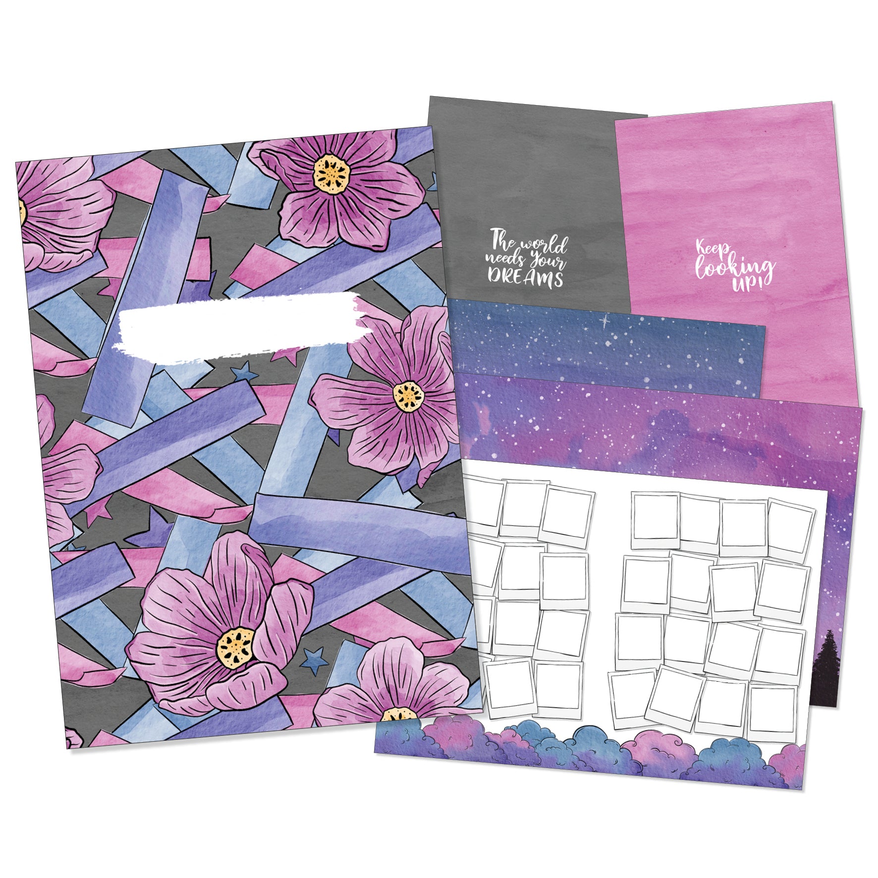 Under The Stars Printable Inserts - Themed Dot Grid