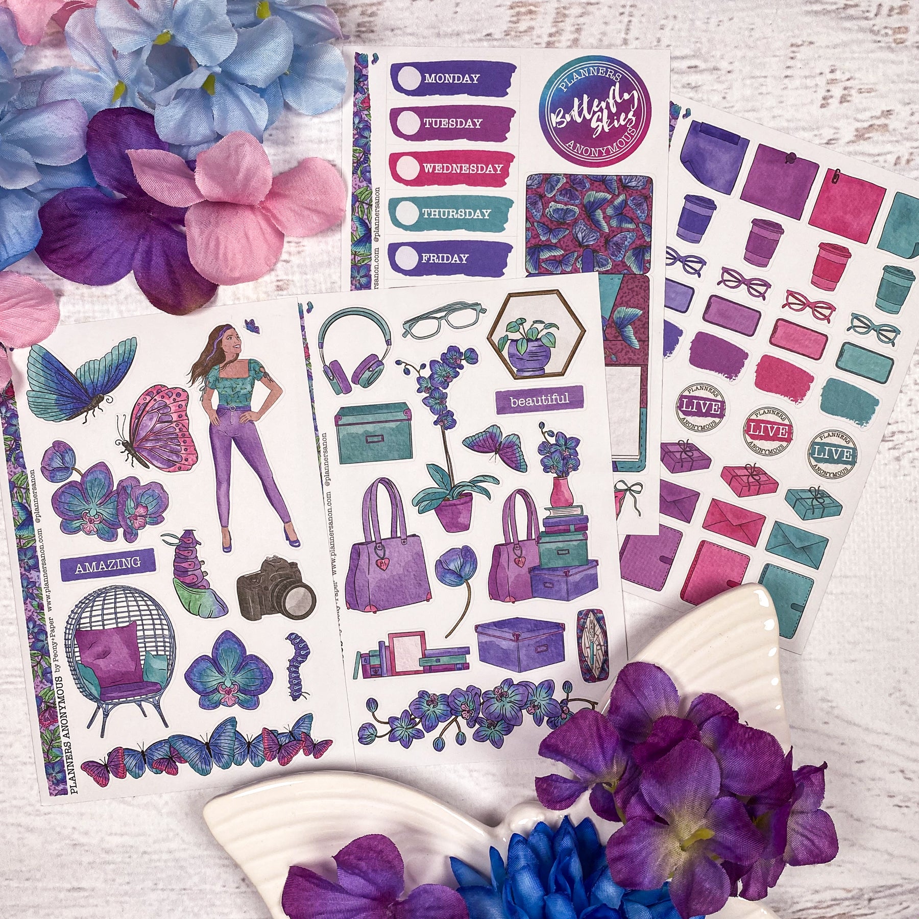 Butterfly Skies Planner kit