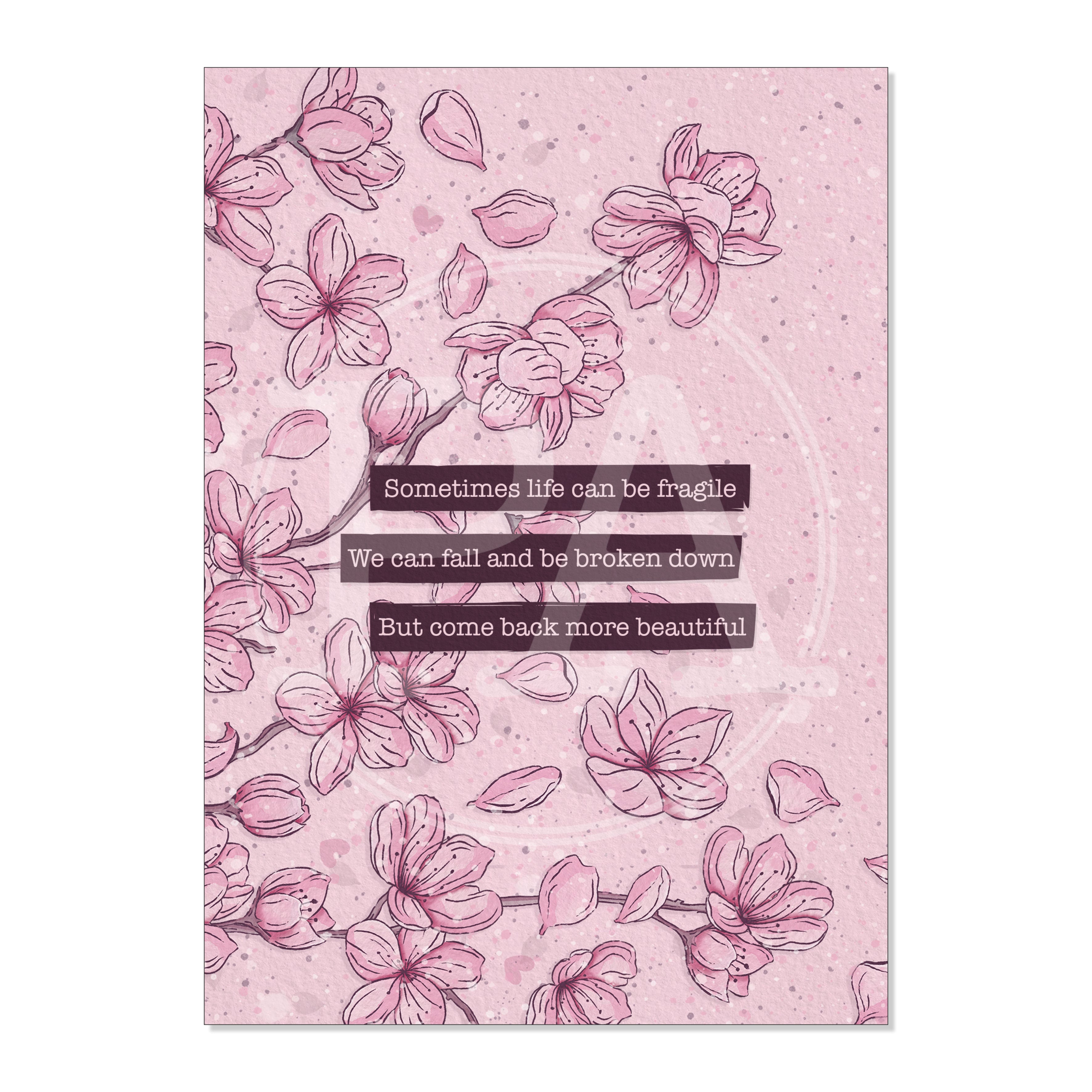 Sakura Printable Art Card