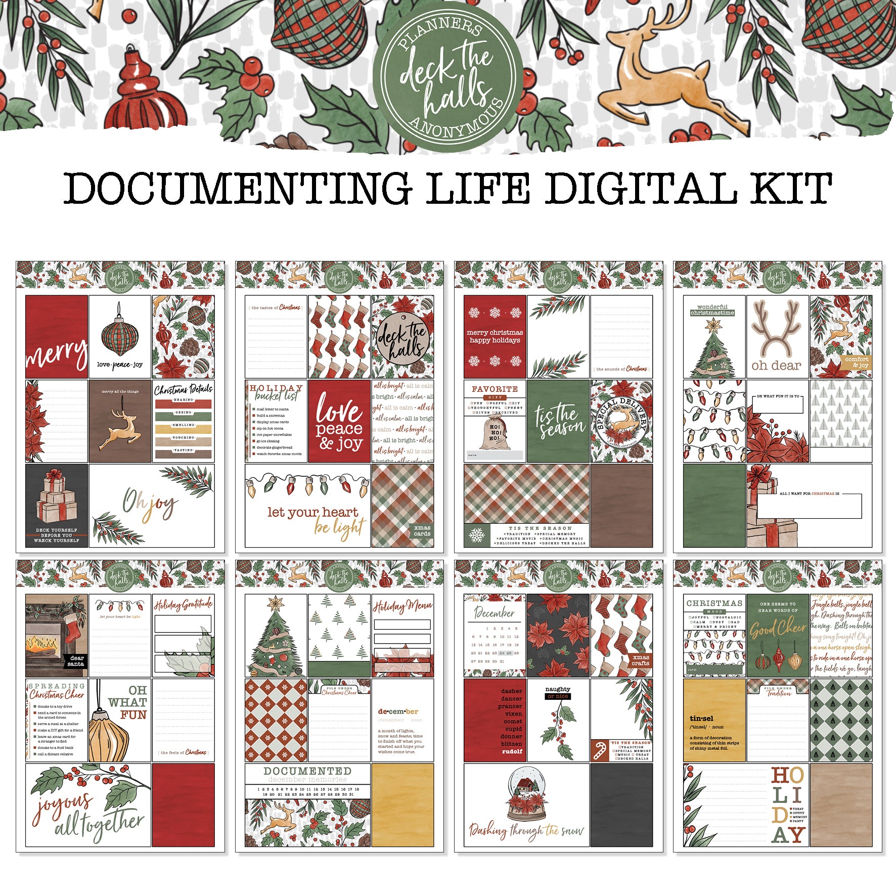 Deck the Halls Documenting Life in Colour Printable