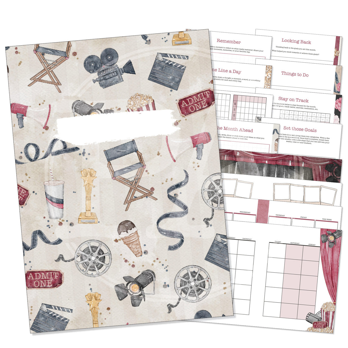 Showtime Insert Luxe Weekly Printable