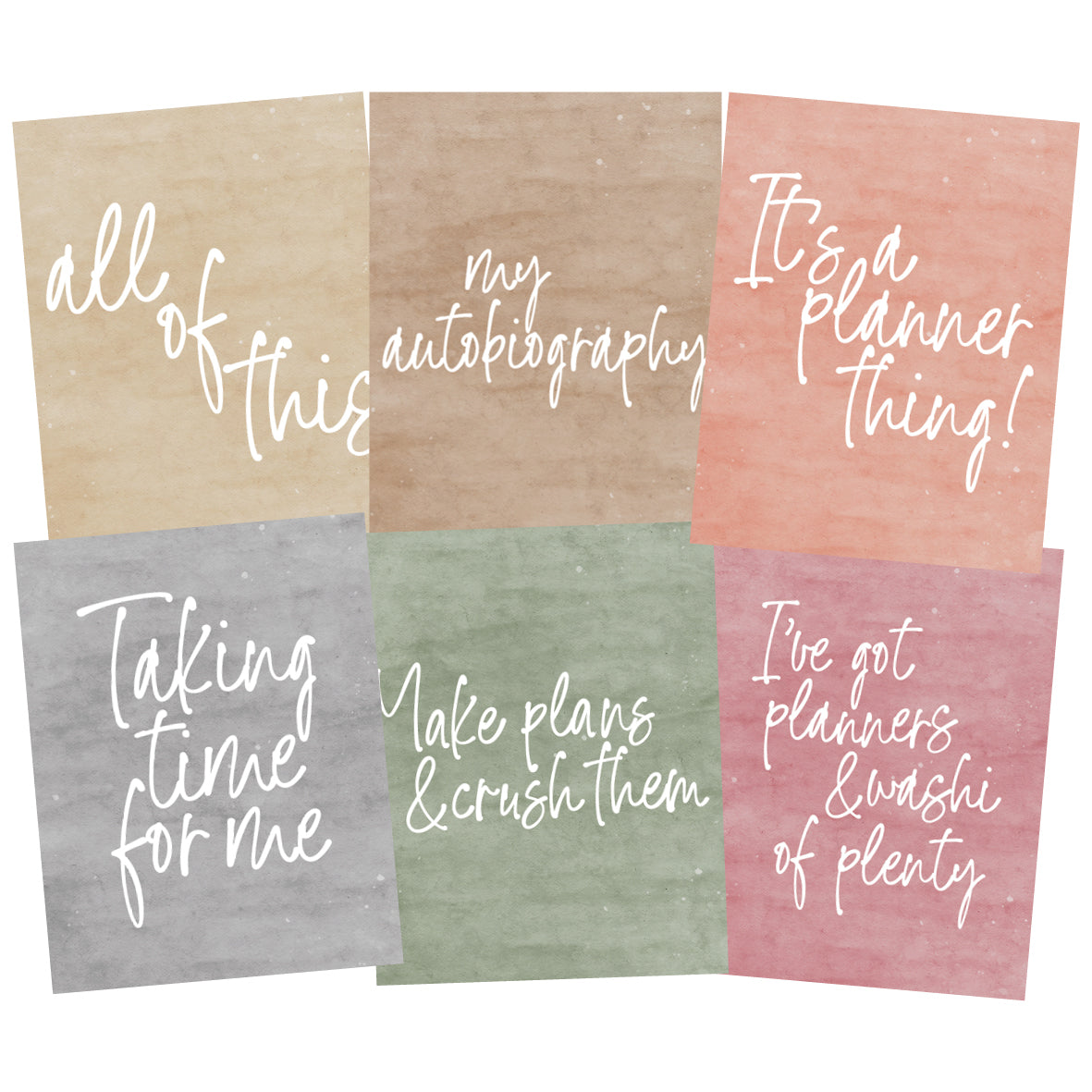 PlannerLove Quote Cards