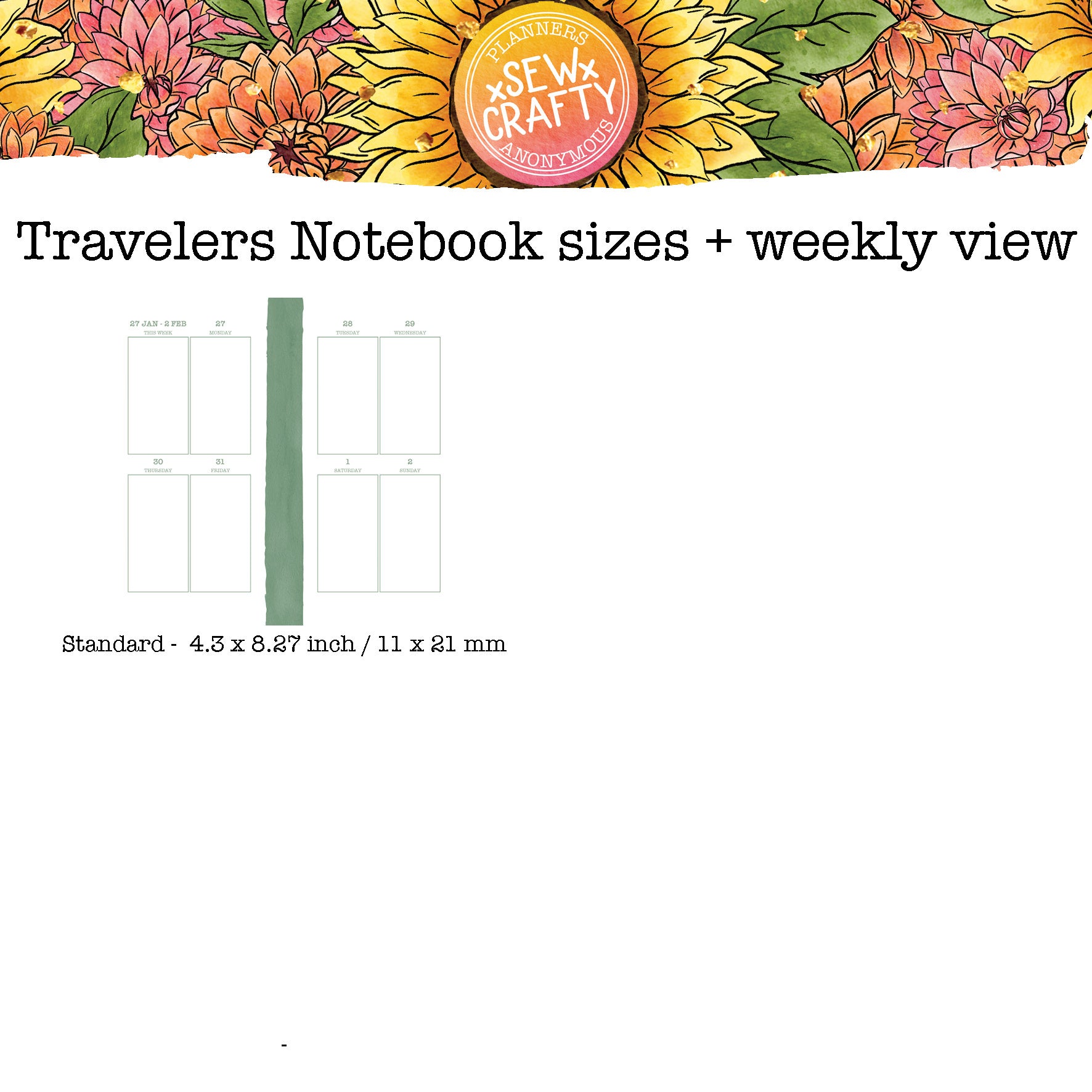 Sew Crafty - Printable Inserts - Luxe Weekly