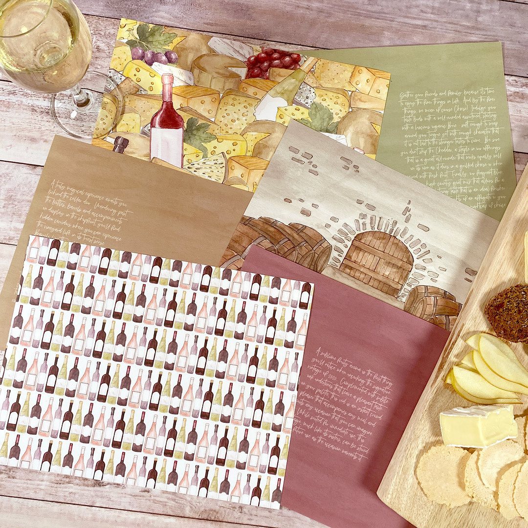 Vineyard decorative papers - additional