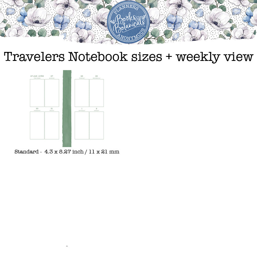 Books and Botanicals Printable Inserts