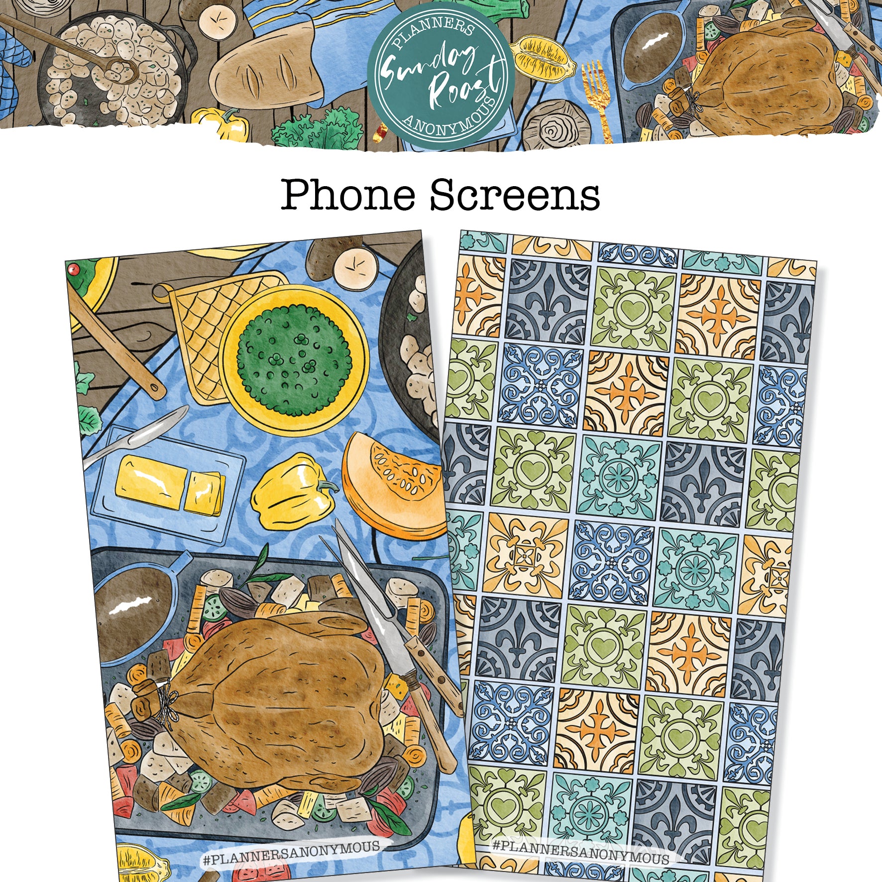 Sunday Roast Phone Background