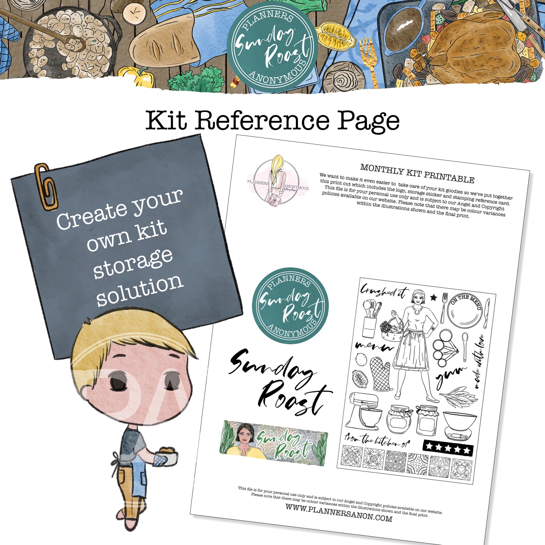 Sunday Roast Kit Reference Page