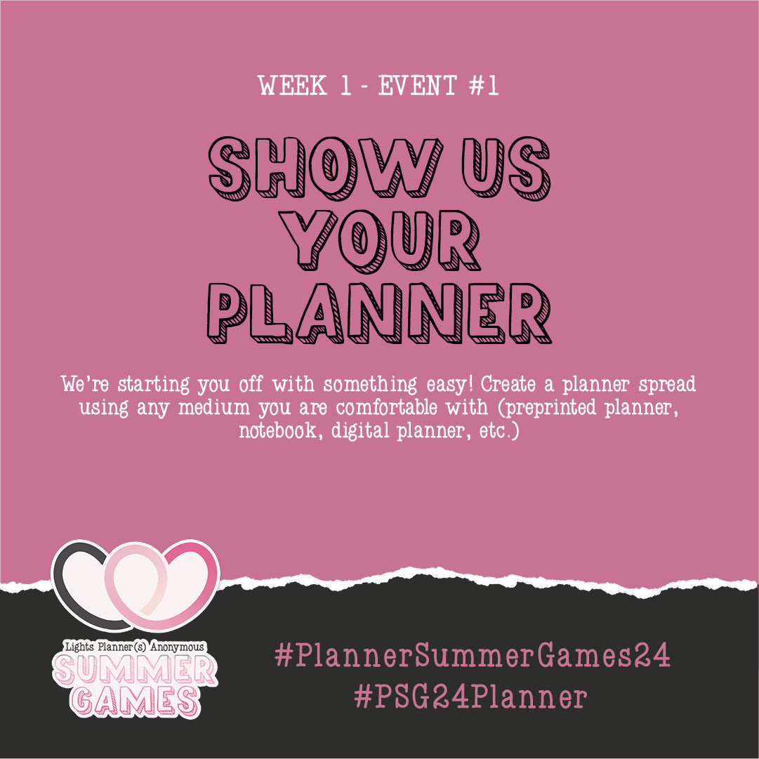 Event 1: Show us your planner!