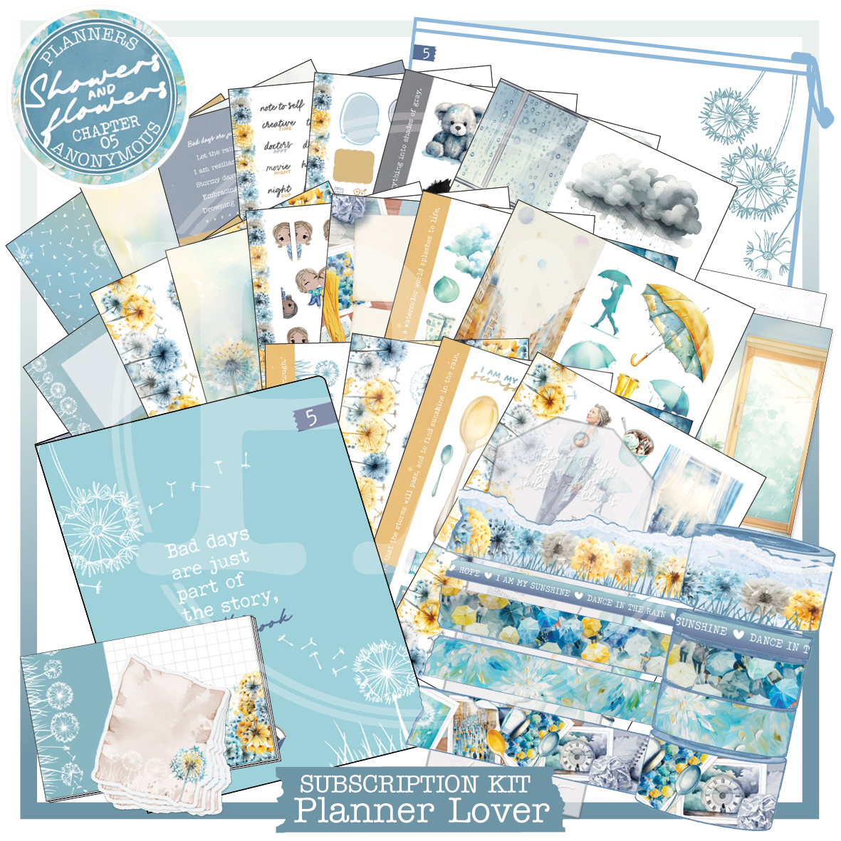 CH05: Showers and Flowers Planner Lover Kit