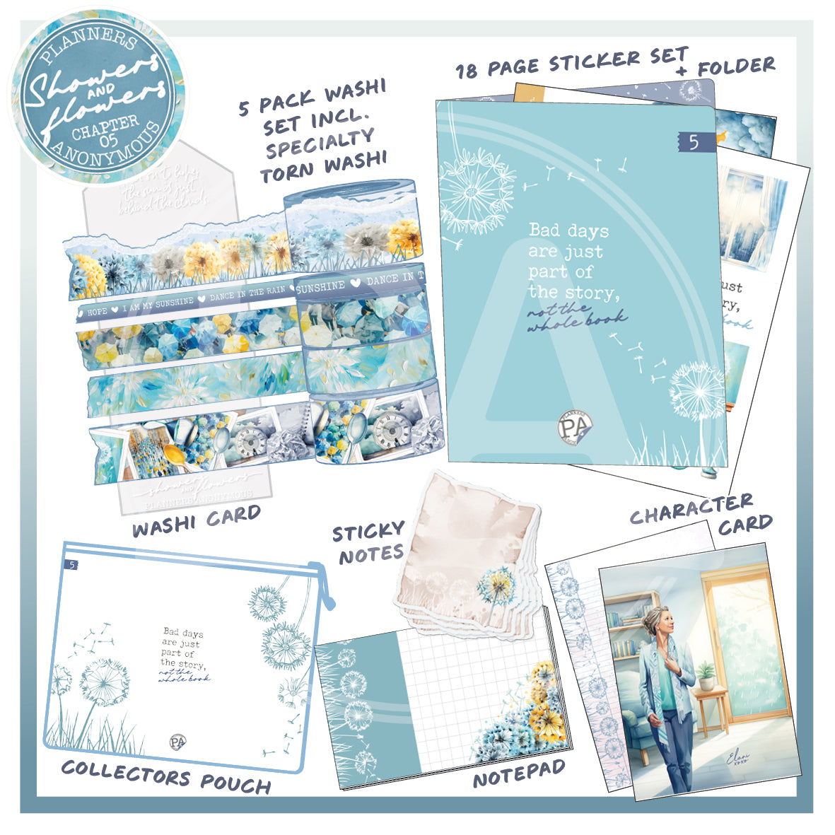 CH05: Showers and Flowers Planner Lover Kit