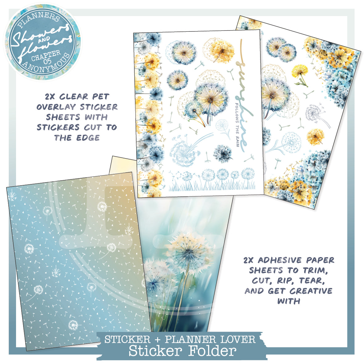 CH05: Showers and Flowers Planner Lover Kit