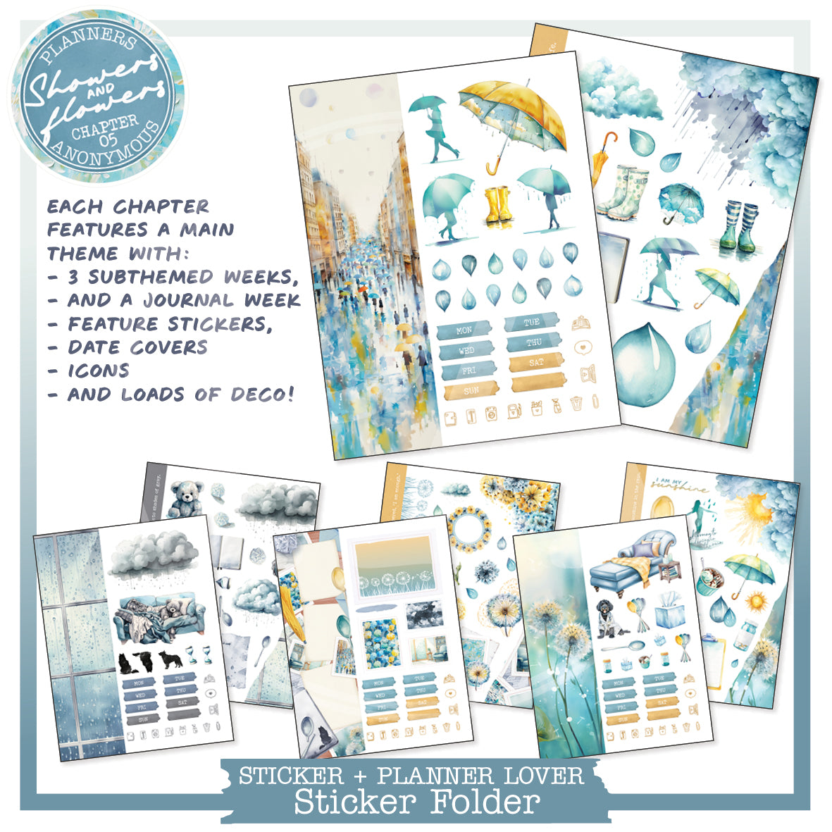 CH05: Showers and Flowers Planner Lover Kit