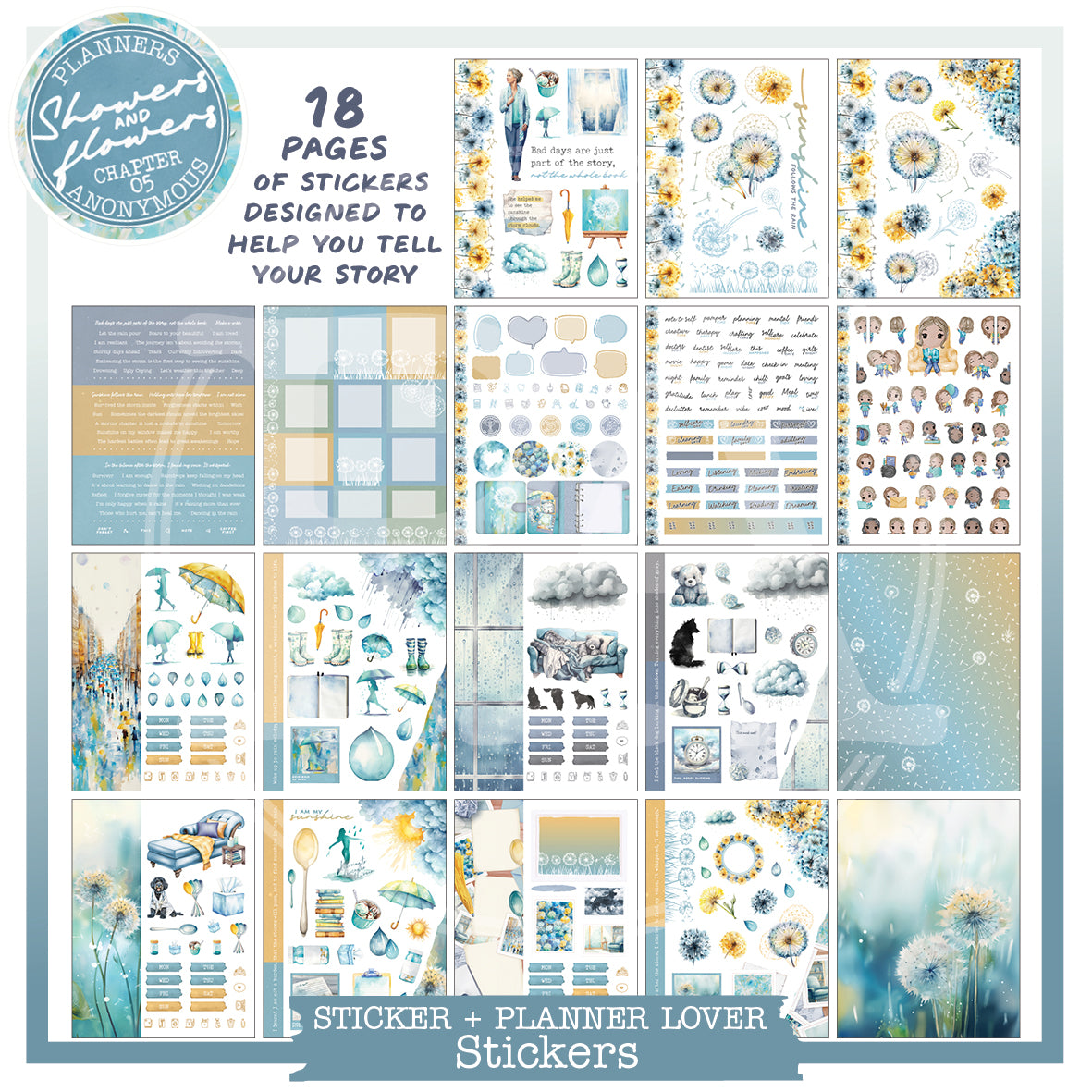 CH05: Showers and Flowers Planner Lover Kit