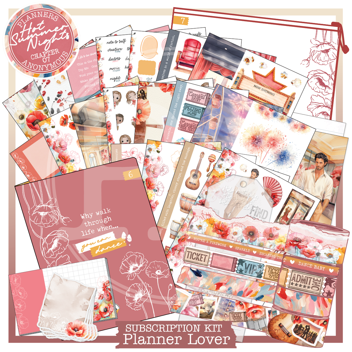 CH07: Hot Summer Nights Planner Lover Kit