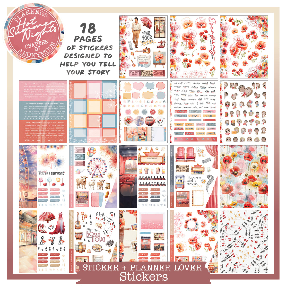 CH07: Hot Summer Nights Planner Lover Kit