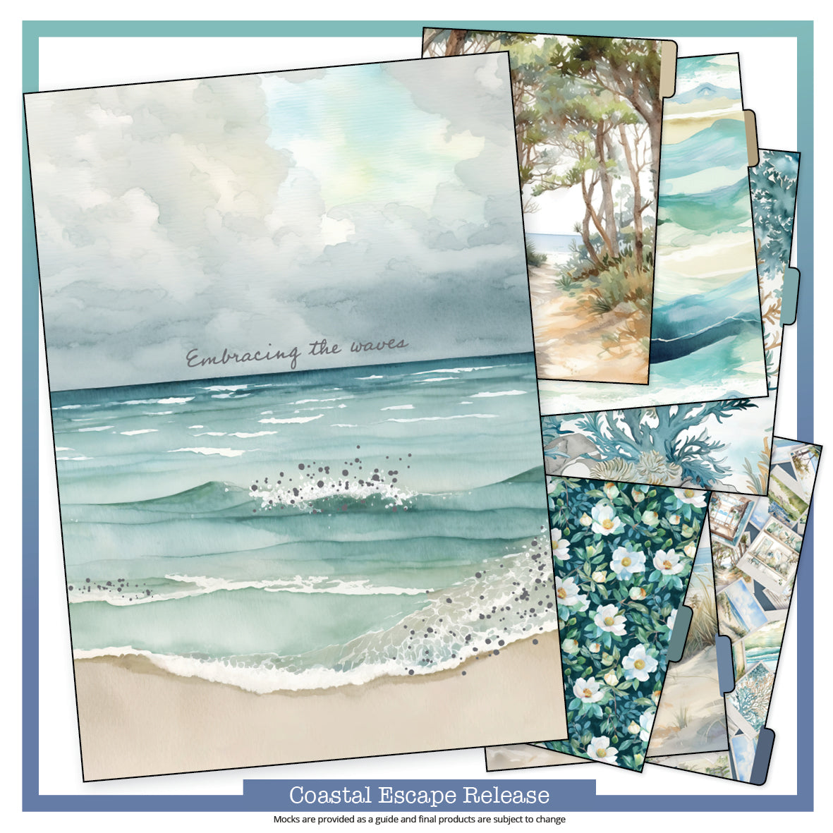 Coastal Escape A5 Divider Set