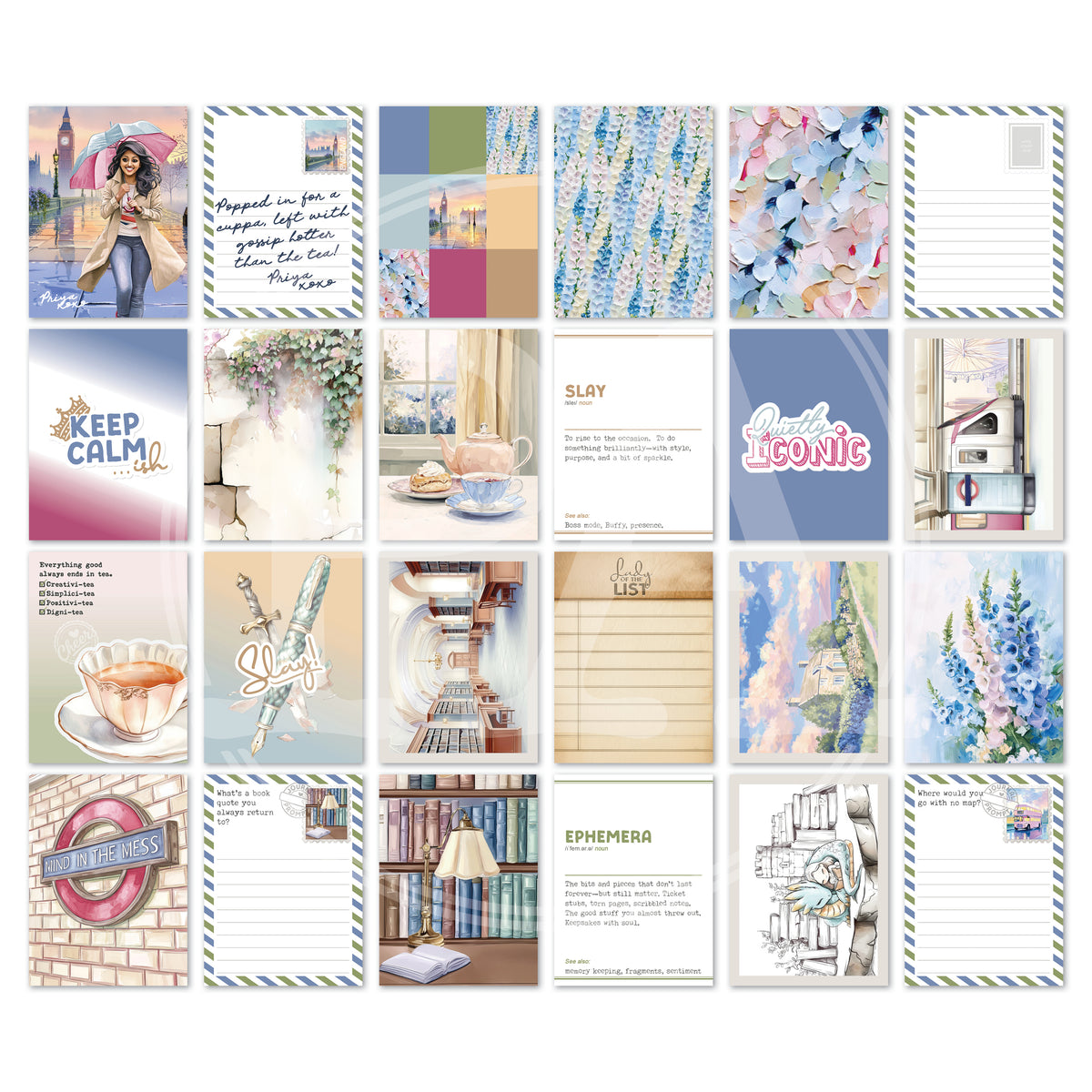 PC04: Ivy & Ink Journal Card Printable-(US)
