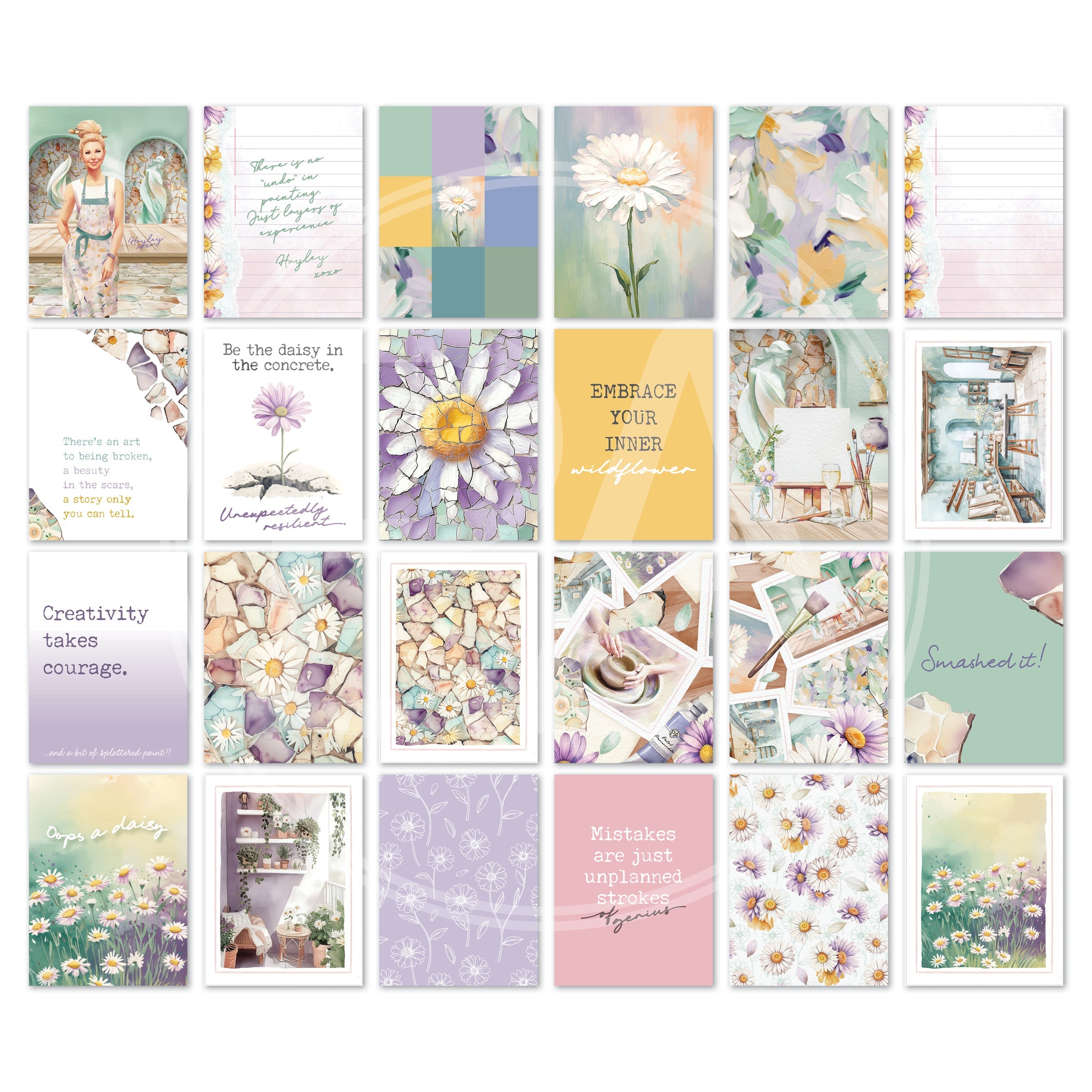CH03: Petal Palette Journal Card Printable-(US)