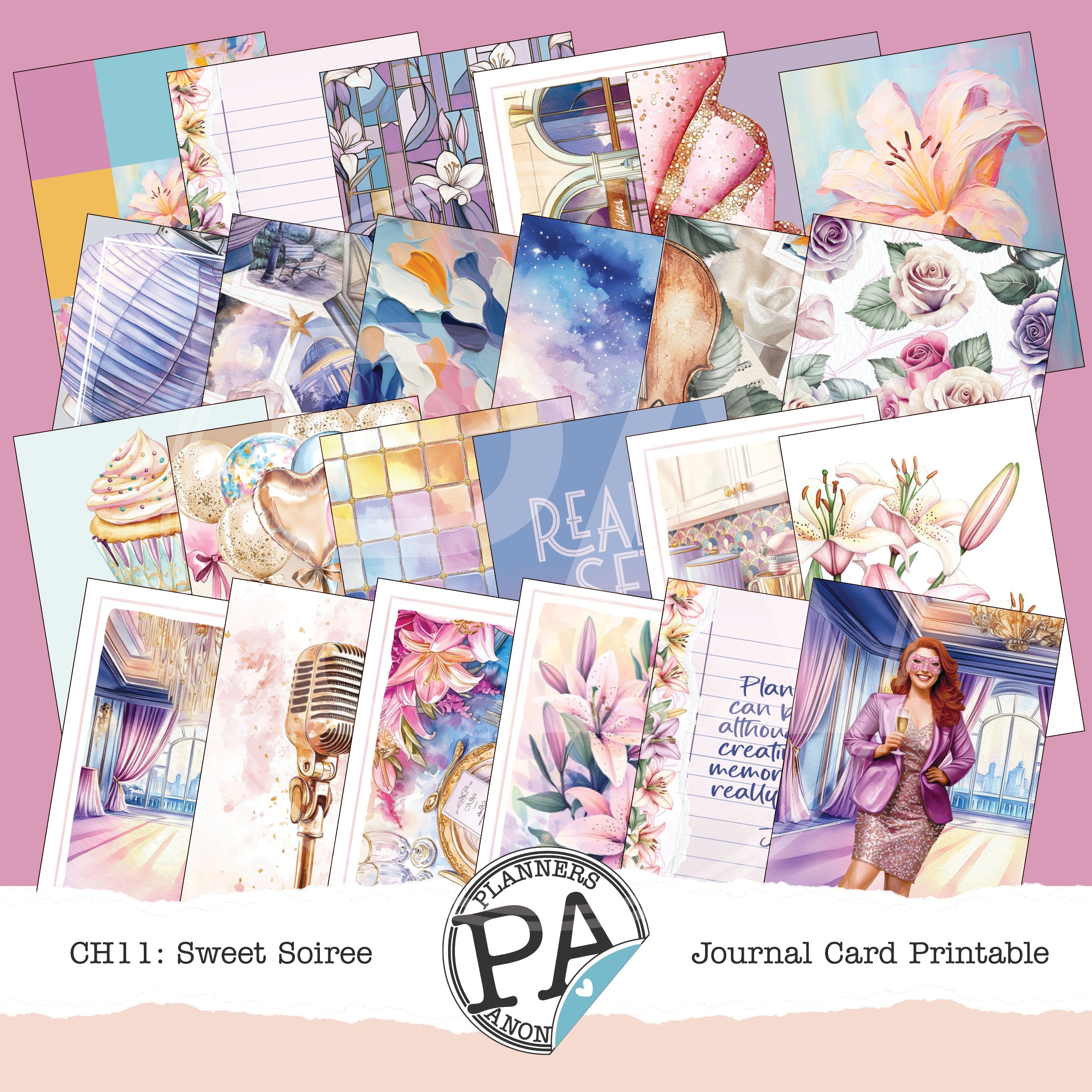 CH11: Sweet Soiree Journal Card Printable