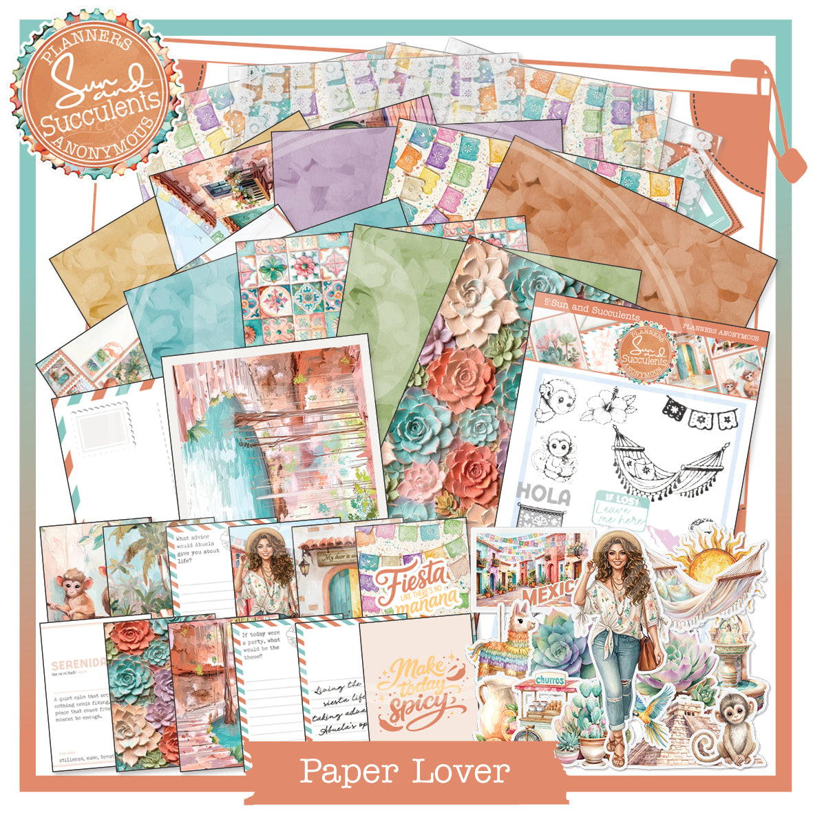 PC11: Sun and Succulents Paper Lover Kit