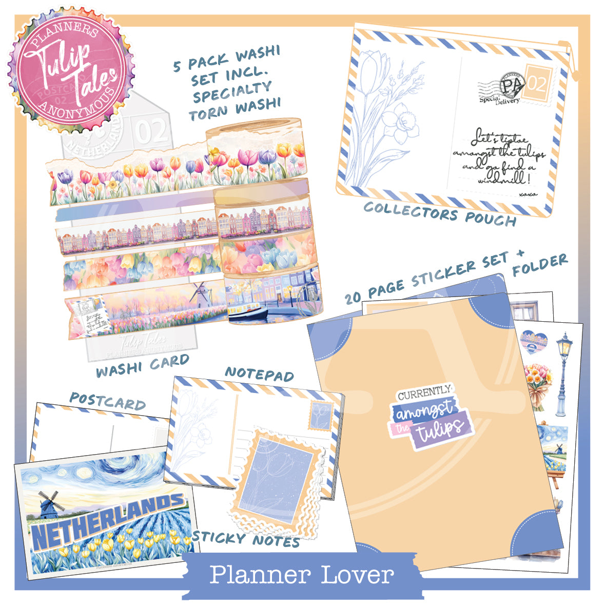 PC02: Tulip Tales Planner Lover Kit