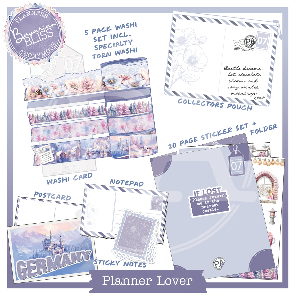 PC07: Bavarian Bliss Planner Lover Kit
