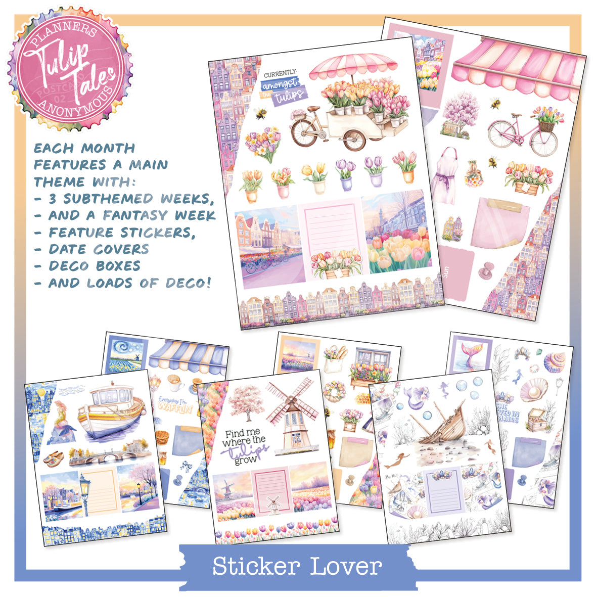 PC02: Tulip Tales Planner Lover Kit