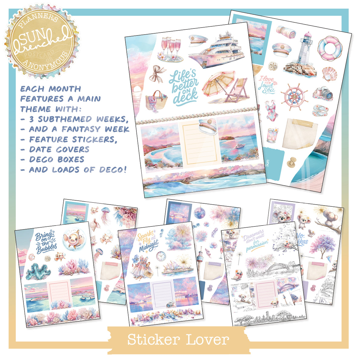 PC08: Sun Drenched Planner Lover Kit