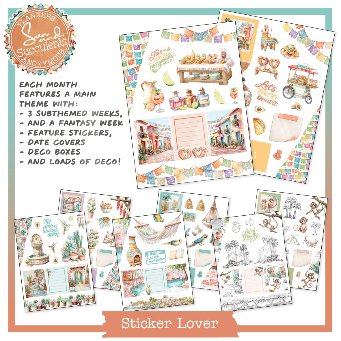 PC11: Sun and Succulents Planner Lover Kit