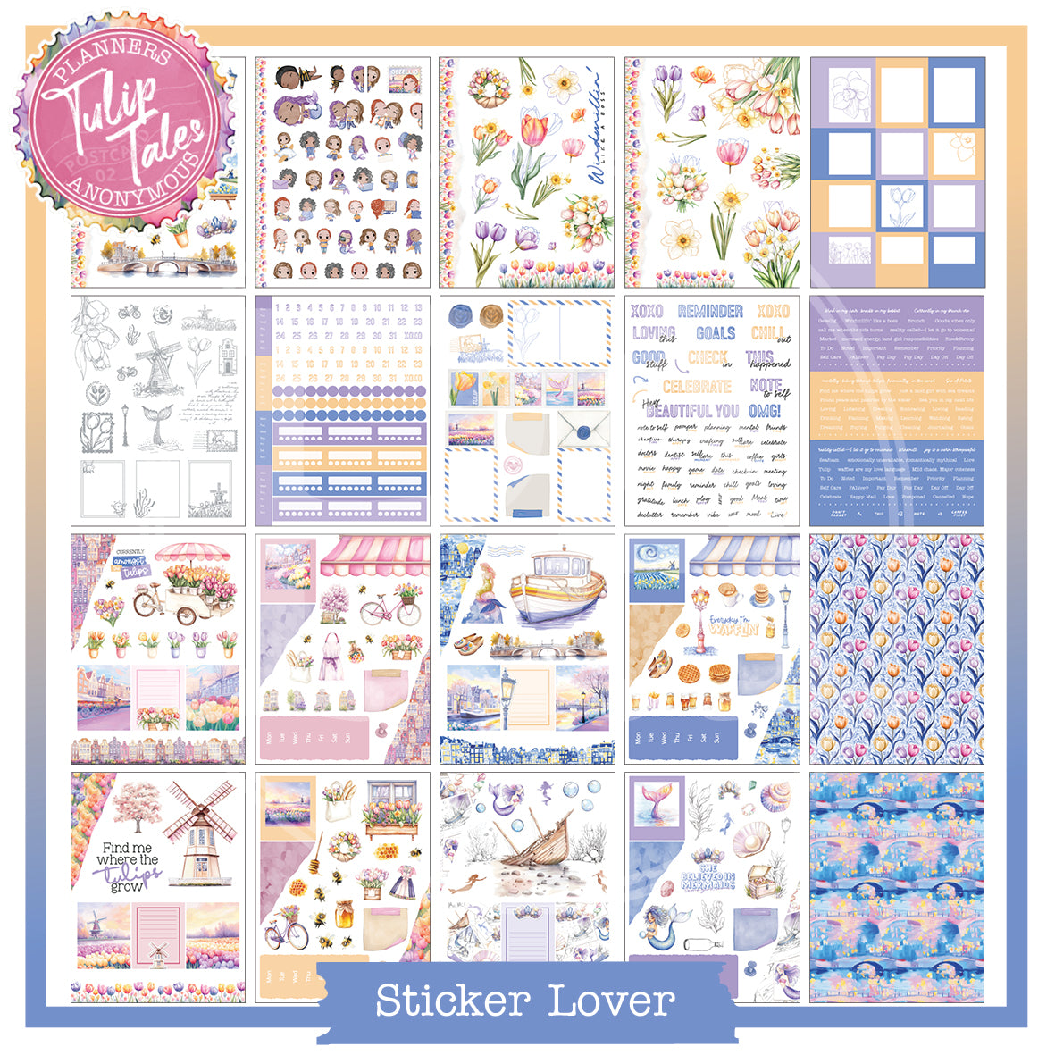 PC02: Tulip Tales Planner Lover Kit