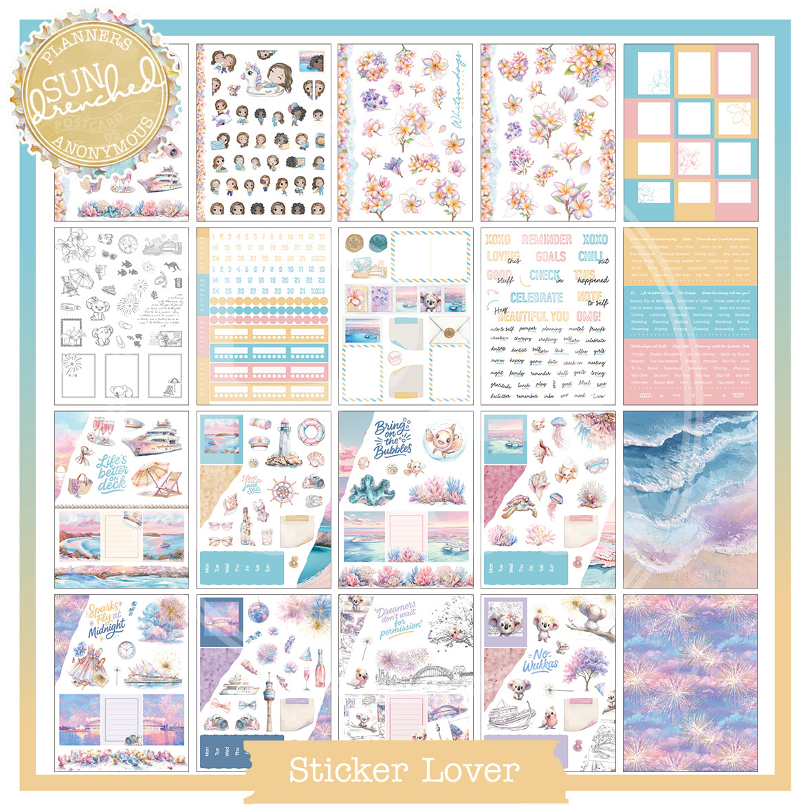 PC08: Sun Drenched Sticker Lover