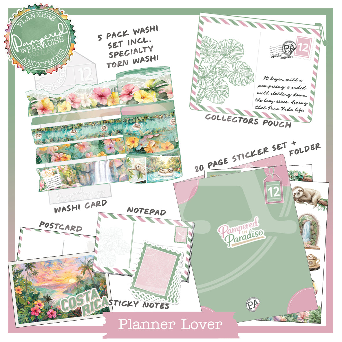 PC12: Pampered in Paradise Planner Lover Kit