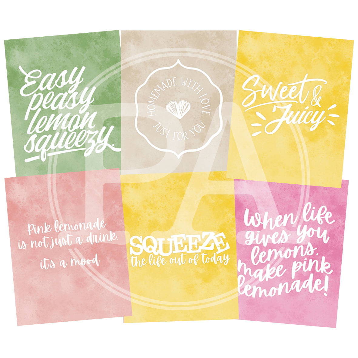 Pink Lemonade Quote Cards