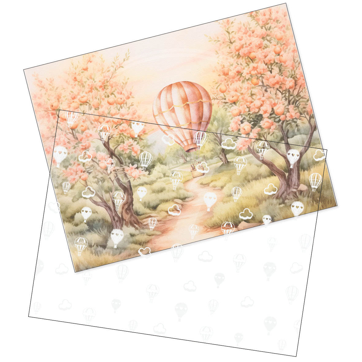 Peach Promenade decorative papers - standard
