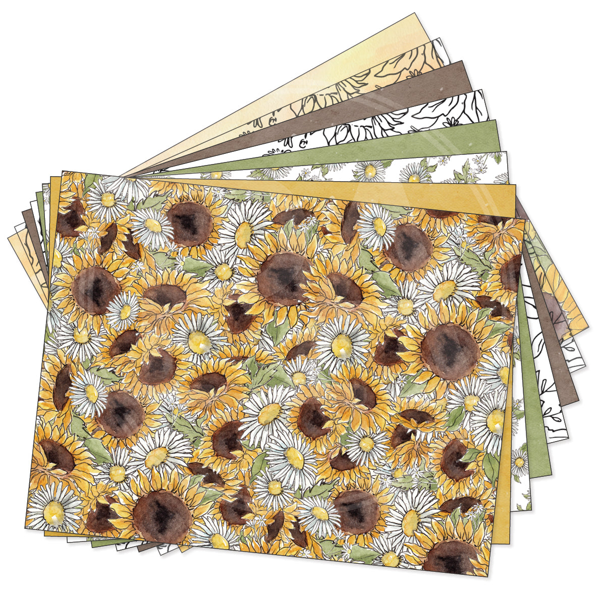 Sunflowers and Sunshine 2 additional paper pack