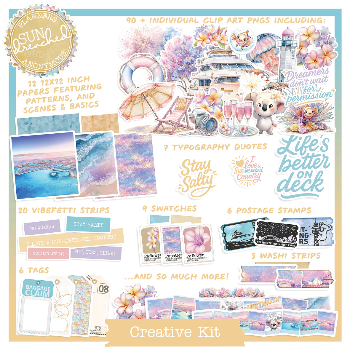 PC08: Sun Drenched Creative Kit-(US)