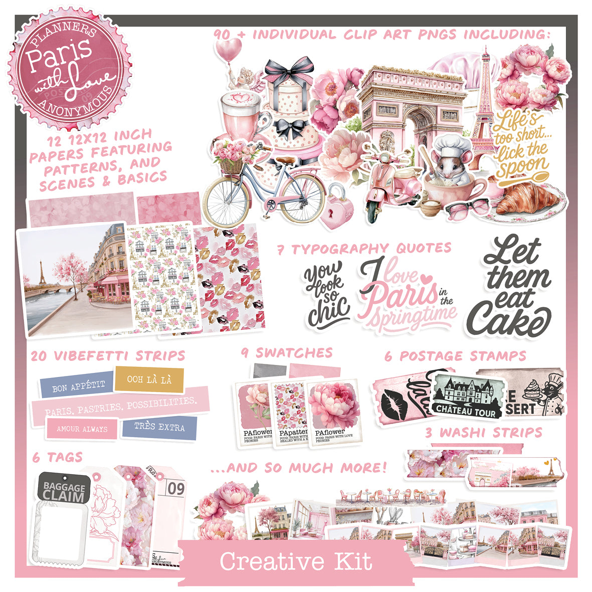 PC09: Paris with Love Creative Kit-(US)