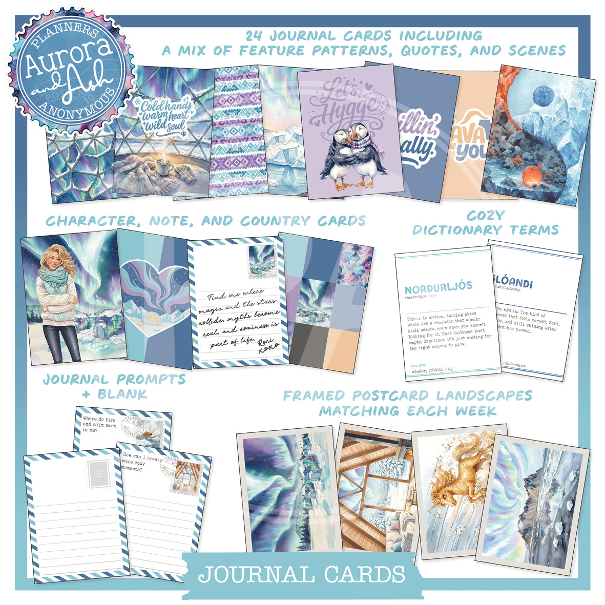 PC10: Aurora and Ash Journal Card Printable