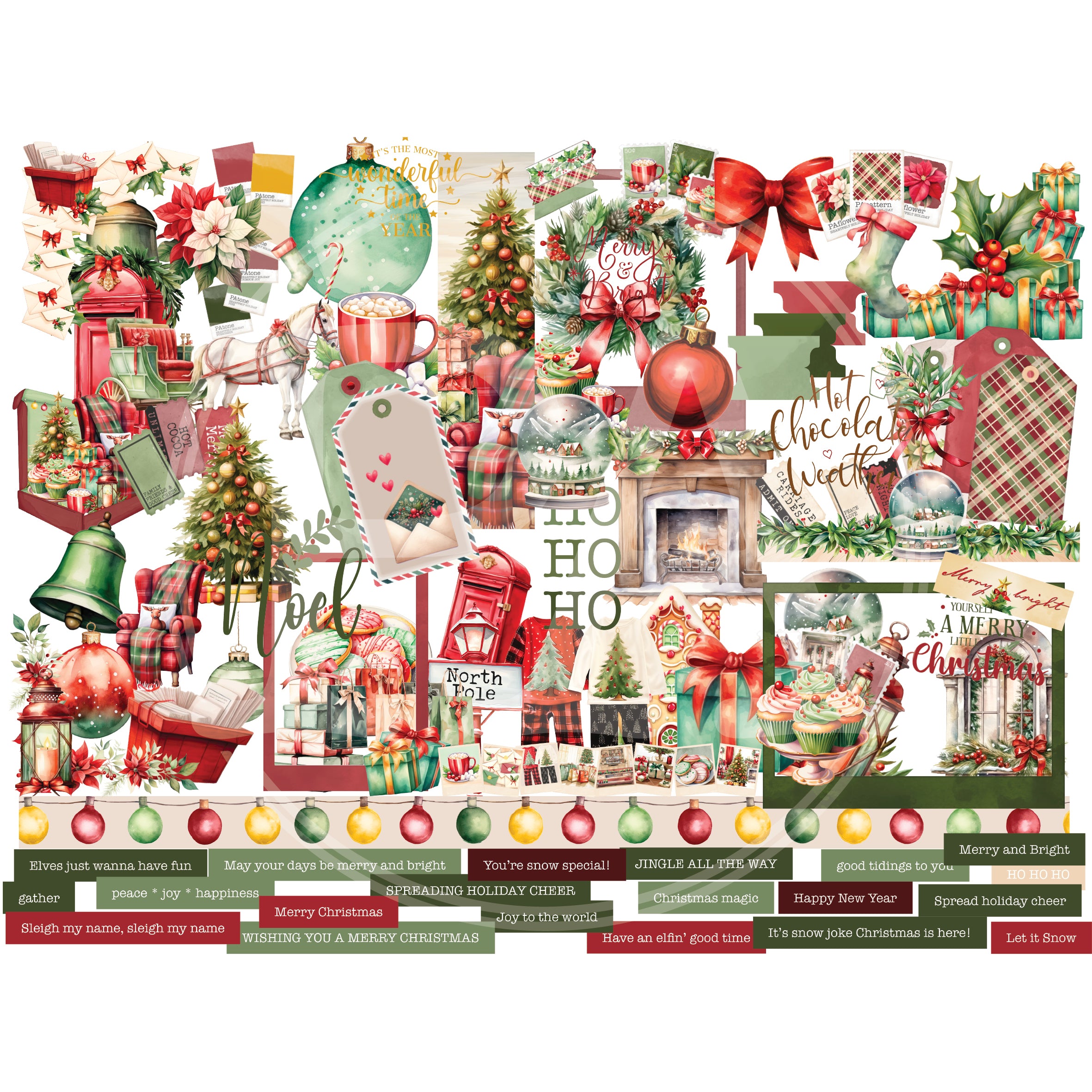Christmas Scrapbook Paper: Christmas Cheer Paper Pack - Creative