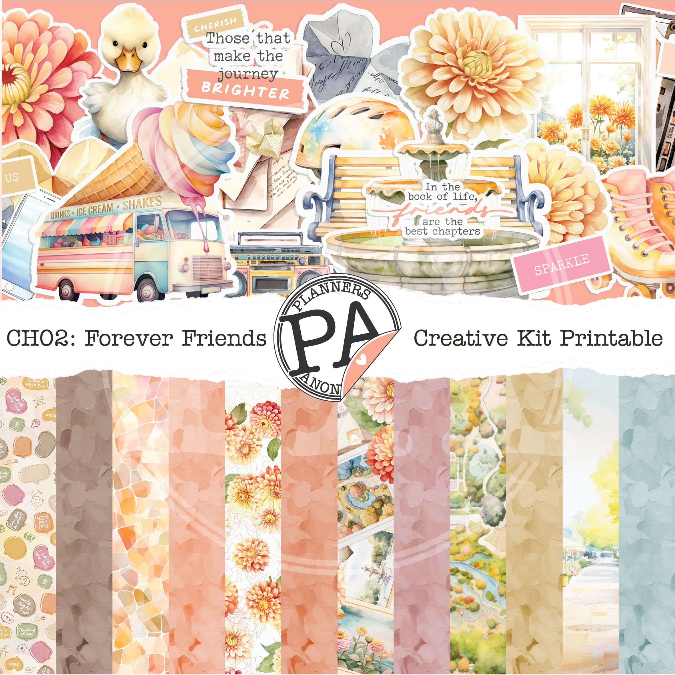 CH02: Forever Friends Creative Kit - Printable