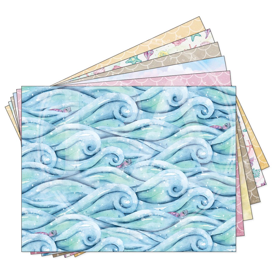 Mermaid Shores decorative paper pack