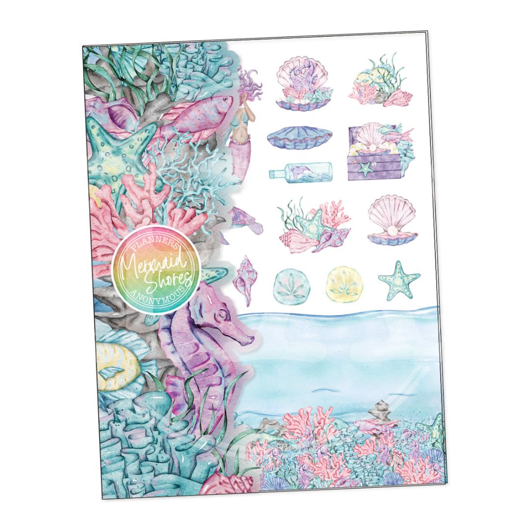 Mermaid Shores Planner Sticker Book