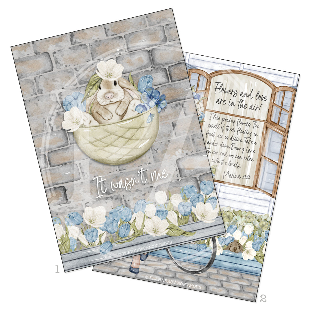 Country Cottage Printable Art Card