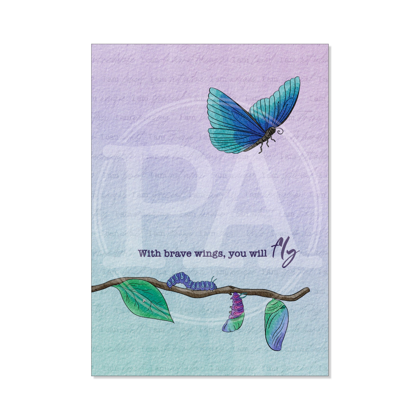 Butterfly Skies - Art Card Printable