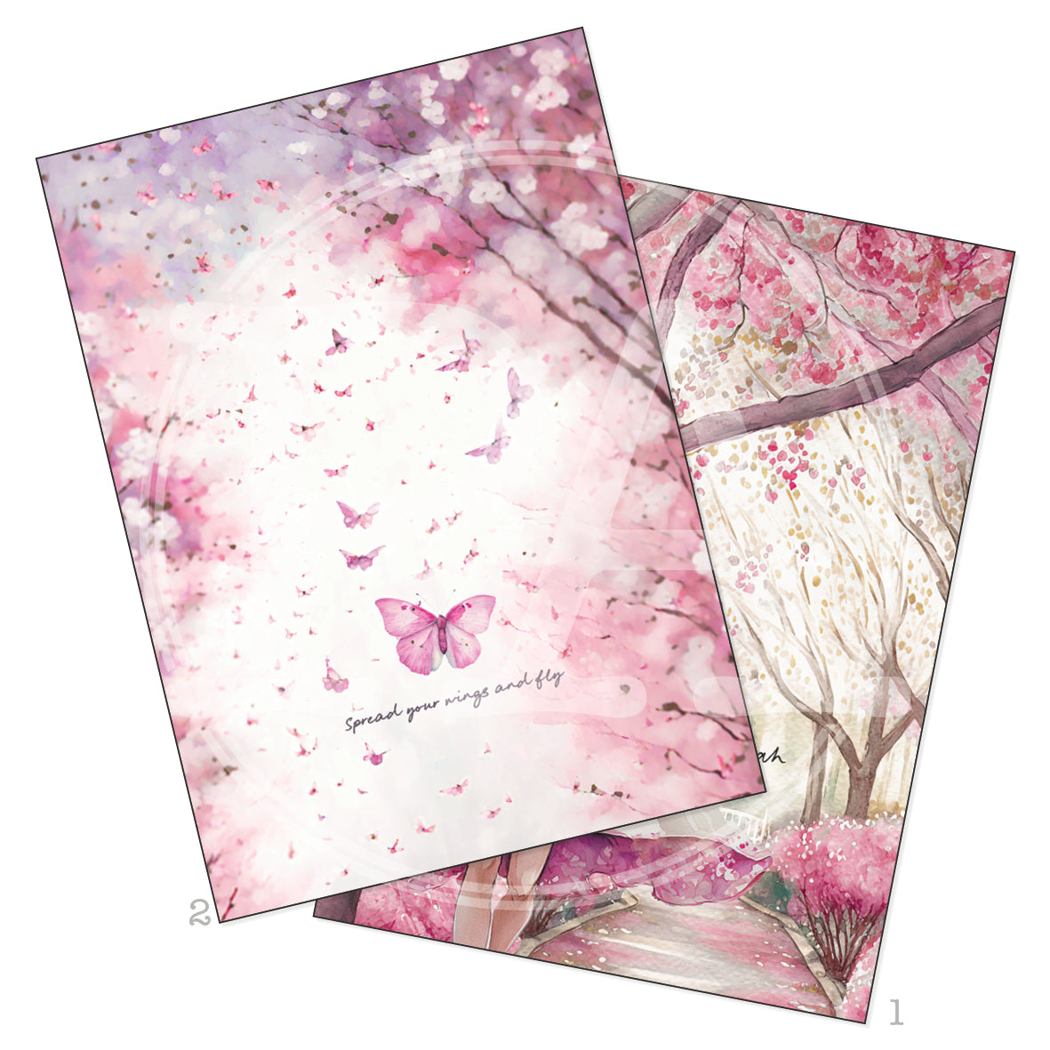 Plum Blossom Printable Art Card