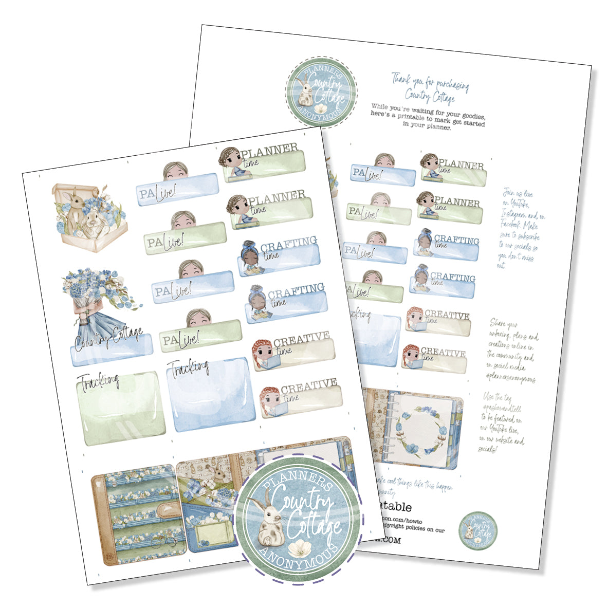Country Cottage Community Printable