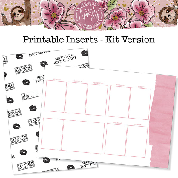 Note To Self Printable Kit Inserts
