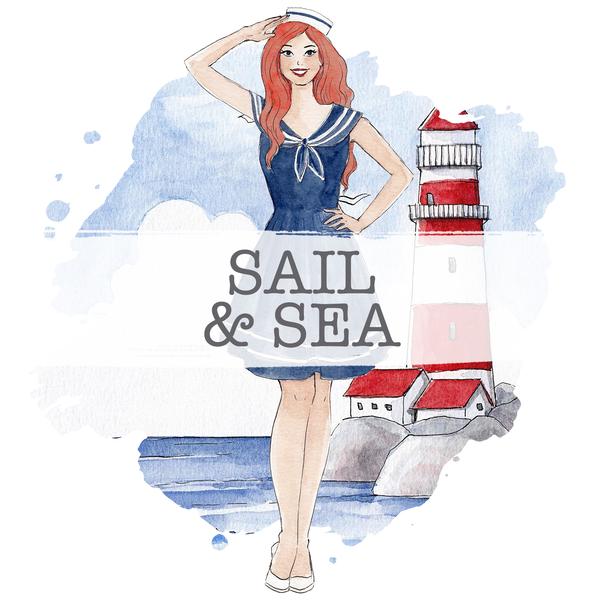 Sail and Sea decorative papers - standard