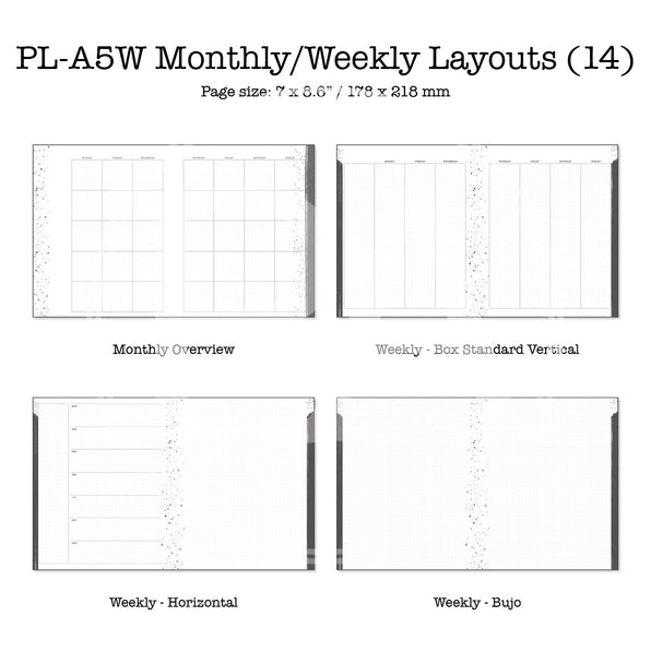Bon Voyage Printable Luxe Weekly Inserts